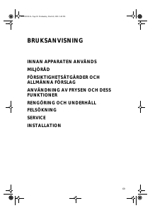 Bruksanvisning Bauknecht GKNA 200 OPTIMA Frys