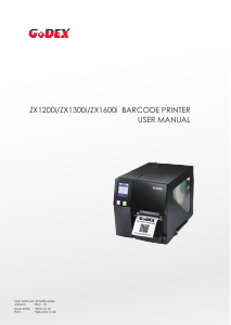 Manual GoDEX ZX1200i Label Printer