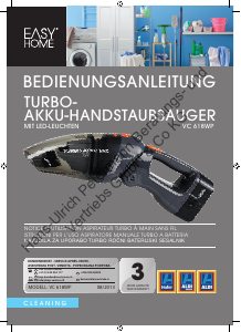 Bedienungsanleitung EasyHome VC 618WP Handstaubsauger