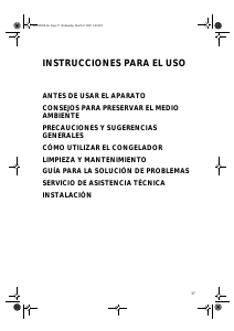Manual de uso Bauknecht GKNA 351 Congelador