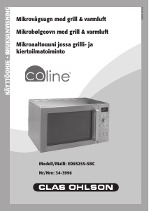Bruksanvisning Coline ED8525S-SBC Mikrovågsugn