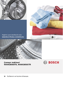 Kullanım kılavuzu Bosch WAW2856XTR Çamaşır makinesi