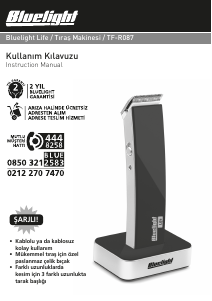 Kullanım kılavuzu Bluelight TF-R087 Saç kesme makinesi