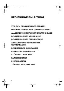 Bedienungsanleitung Bauknecht KDA 2350 WS Kühl-gefrierkombination