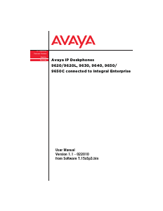 Manual Avaya 9620L Deskphone IP Phone