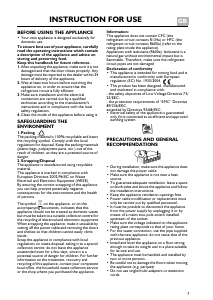 Manual Bauknecht KGA 322 OPTIMA WS Fridge-Freezer