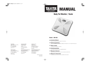 Handleiding Tanita UM-050 Weegschaal