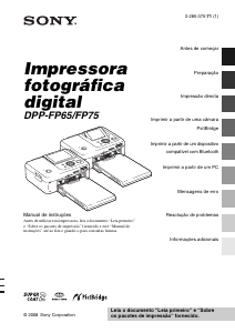 Manual Sony DPP-FP65 Impressora