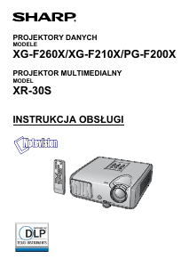 Instrukcja Sharp XG-F210X Projektor