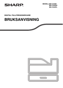 Bruksanvisning Sharp MX-C300PE Skrivare