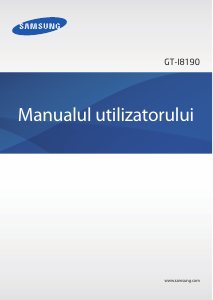 Manual Samsung GT-I8190 Galaxy S3 Mini  Telefon mobil