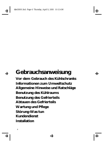 Bedienungsanleitung Bauknecht KGEA 3600 SI/2 Kühl-gefrierkombination