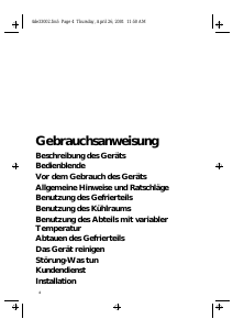 Bedienungsanleitung Bauknecht KGFB 3500 Kühl-gefrierkombination