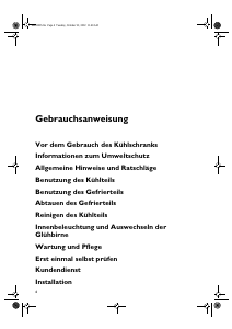 Bedienungsanleitung Bauknecht KGI 2920/A Kühl-gefrierkombination