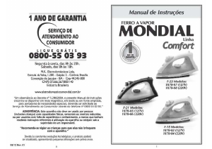 Manual Mondial F-23 Comfort Ferro