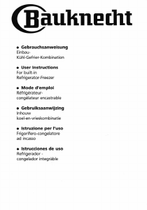 Mode d’emploi Bauknecht KGIC 3543/0 Réfrigérateur combiné