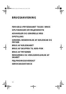 Brugsanvisning Bauknecht KGIF 3309/A Køle-fryseskab