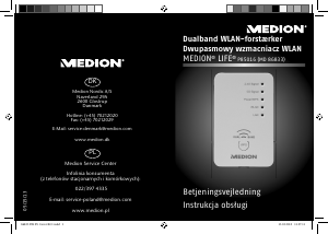 Instrukcja Medion LIFE P85016 (MD 86833) Wzmacniacz WiFi