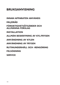 Bruksanvisning Bauknecht KGIN 3300/A Kyl-frys
