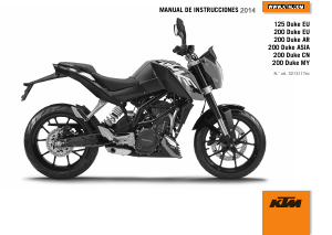 Manual de uso KTM 125 Duke EU (2014) Motocicleta