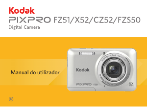 Manual Kodak PixPro FZS50 Câmara digital