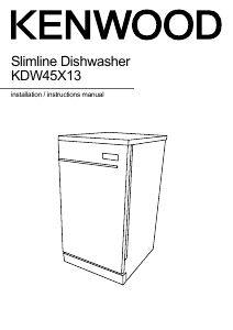 Manual Kenwood KDW45X13 Dishwasher