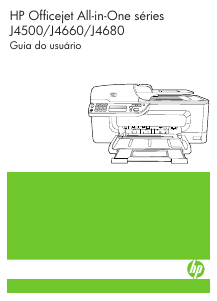 Manual HP OfficeJet J4500 Impressora multifunções