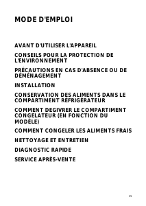 Mode d’emploi Bauknecht KGNA 335 IN Réfrigérateur combiné