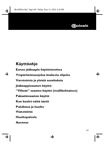Käyttöohje Bauknecht KGNB 3500/1 Jääkaappipakastin