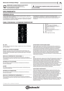 Instrukcja Bauknecht KGNF 203D IN Lodówko-zamrażarka
