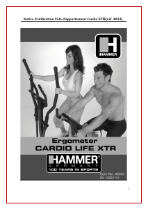 Mode d’emploi Hammer Cardio Life XTR Vélo elliptique