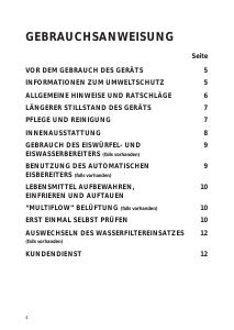 Bedienungsanleitung Bauknecht KSN PLATINUM 5 IN Kühl-gefrierkombination