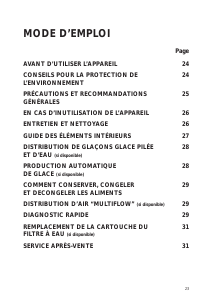 Mode d’emploi Bauknecht KSN PRIMELINE 94IO Réfrigérateur combiné