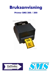 Bruksanvisning Collinder SMS 300 Etikettskrivare