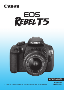 Manual Canon EOS Rebel T5 Câmara digital