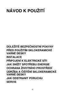 Manuál Bauknecht EDPS 6640 IN Varná deska