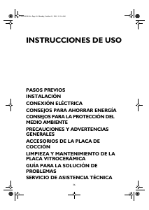 Manual de uso Bauknecht EDPT 6740 IN Placa