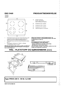 Bruksanvisning Bauknecht EKS 5460-1 IN Kokeplate