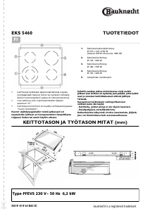 Käyttöohje Bauknecht EKS 5460-1 IN Keittotaso
