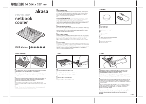 Manual Akasa AK-NBC-10 Centaurus Laptop Cooling Stand