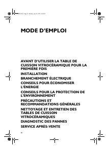 Mode d’emploi Bauknecht ETI 6645 IN Table de cuisson