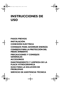 Manual de uso Bauknecht ETII 6640 NE Placa