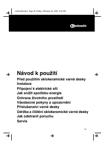 Manuál Bauknecht ETP 5660 IN/ 01 Varná deska