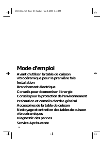 Mode d’emploi Bauknecht ETPH 5660 IN Table de cuisson