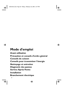 Mode d’emploi Bauknecht ETPI 5740 IN Table de cuisson