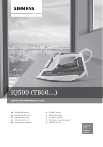 Manual de uso Siemens TB603010 Plancha