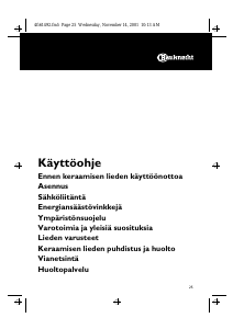Käyttöohje Bauknecht ETPS 5660 IN Keittotaso