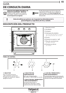 Manual de uso Hotpoint 2AF 534 H IX HA Horno