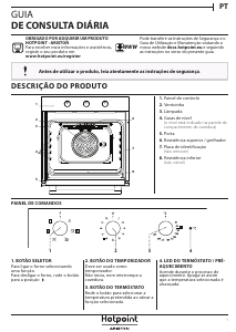 Manual Hotpoint 3AF 534 H IX HA Forno