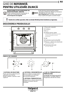 Manual Hotpoint 3AF 534 H IX HA Cuptor
